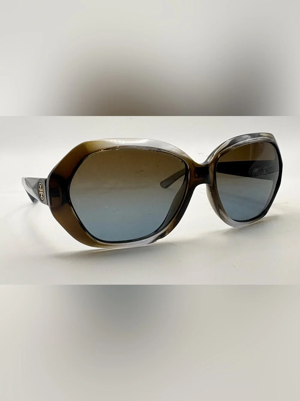 Tory Burch TY9021 Brown Translucent Oval Sunglasses Frames Only